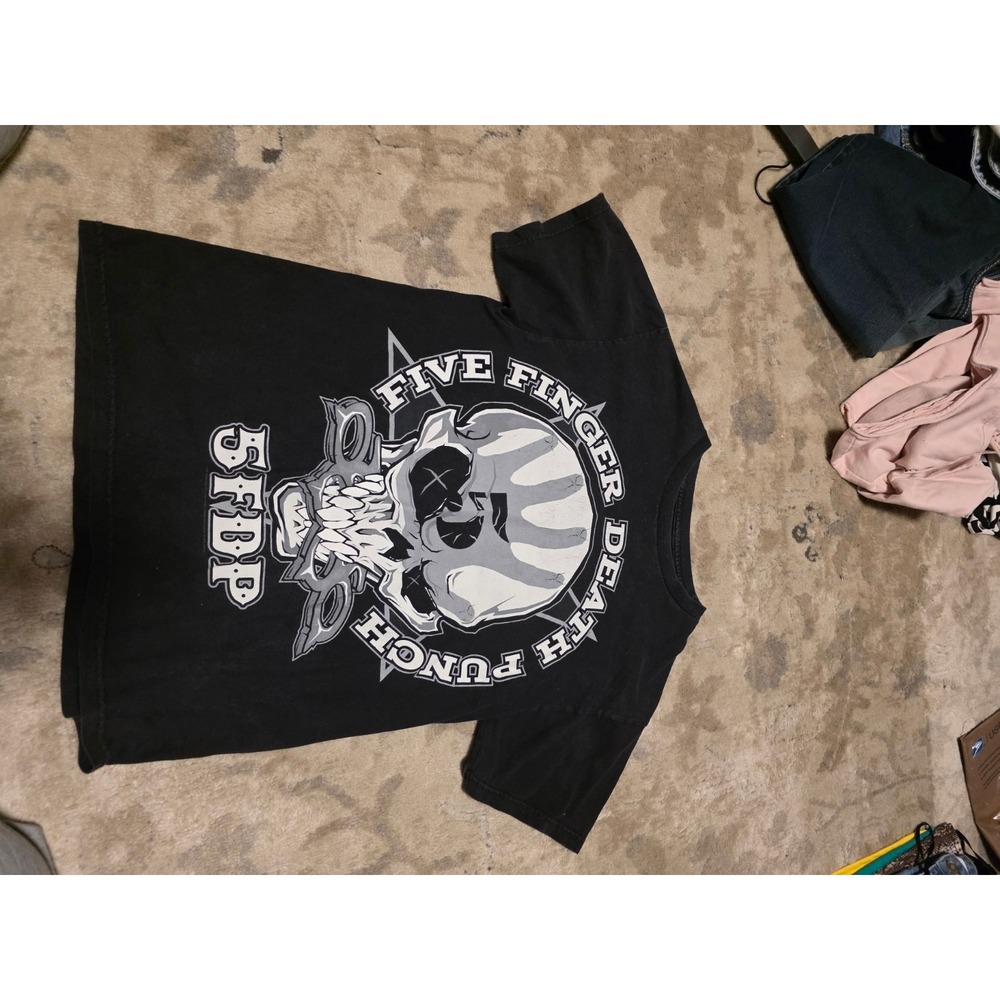 Five Finger Death Punch 5FDP Bravado Black Double Sided Band T Shirt